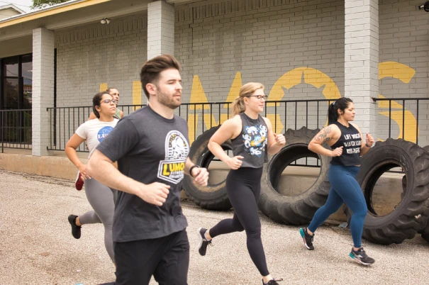 People running